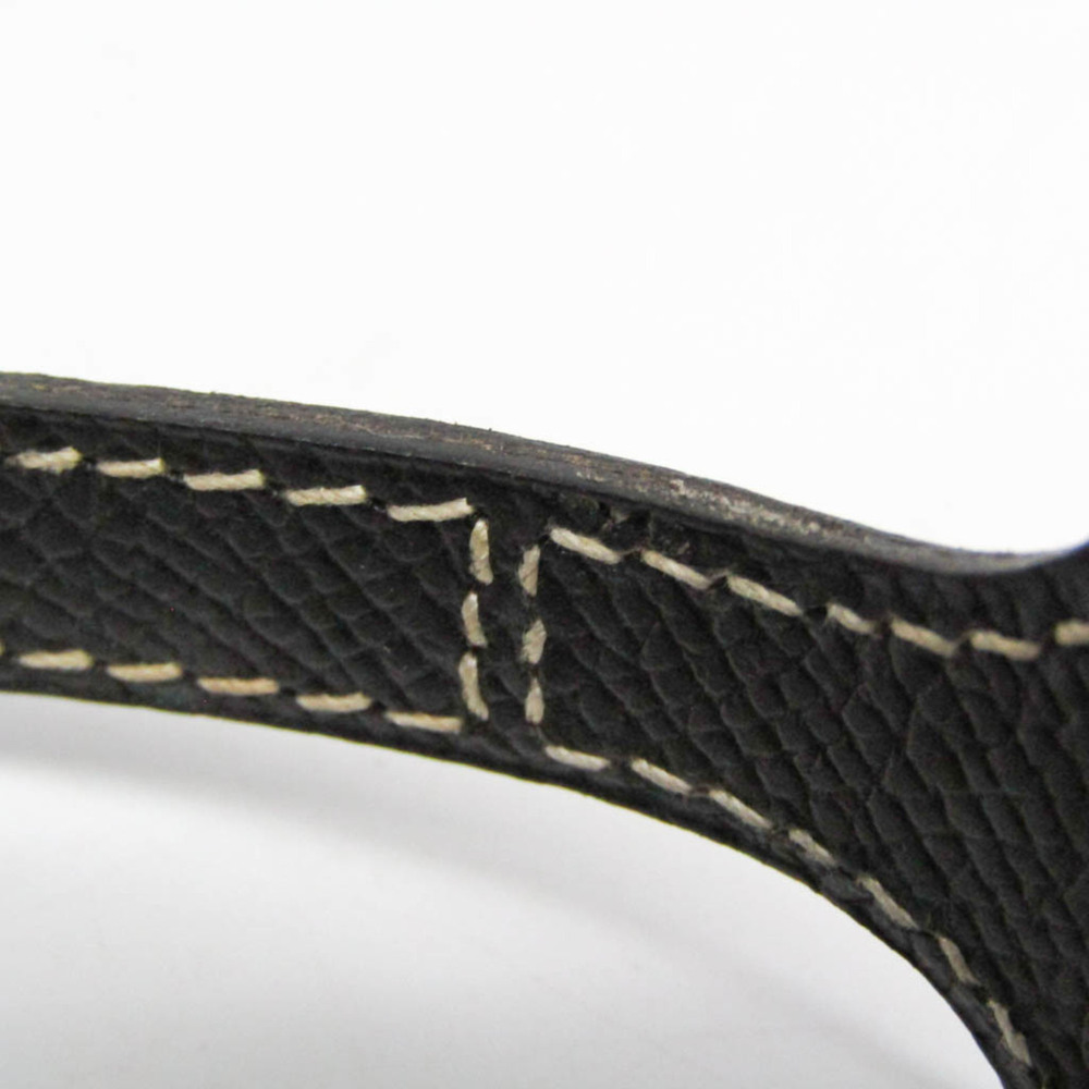 Hermes Nabab Leather Bangle Black - Picture 9 of 11